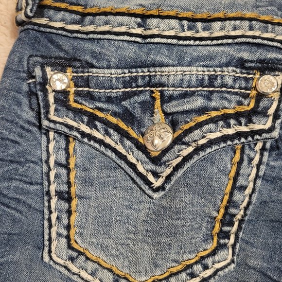 Miss Me Signature Cuffed Capri Jeans Size: 25 - Picture 9 of 13